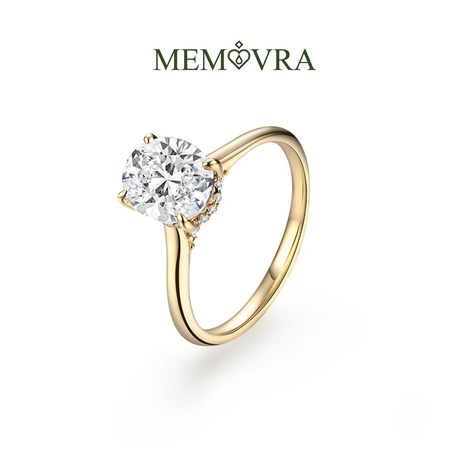 Elysian Oval Moissanite Ring